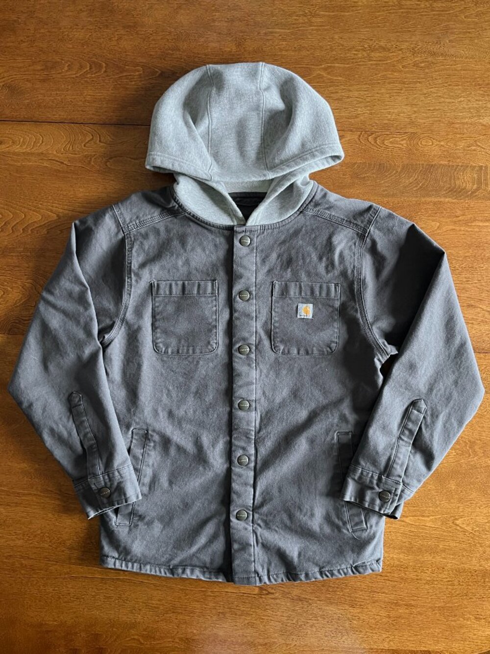 Carhartt fleece-lined canvas shirt jacket M 10-12